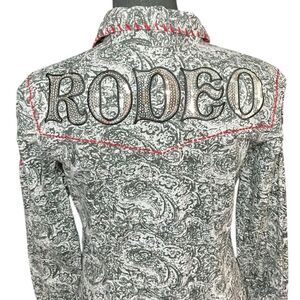 Vintage Inspired Cowgirl Snap Front Rodeo Western Shirt